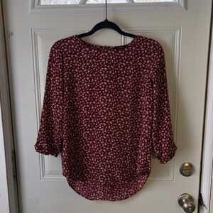 Forever 21 Floral 3/4 Sleeve Blouse 🥀